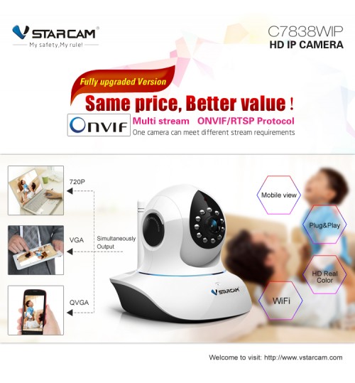 New Smart Wifi Rotating HD Camera with Dual Antenna